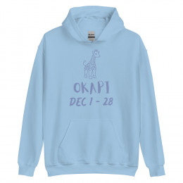 Dec 1 - 28 Okapi Unisex hoodie